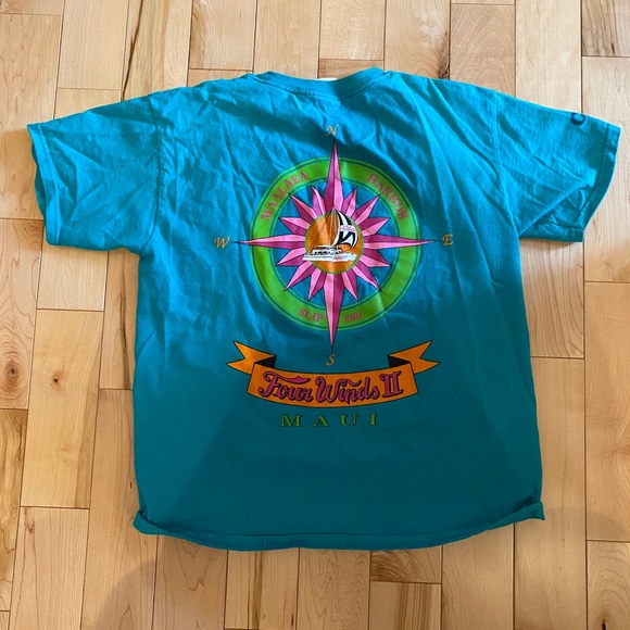 Gildan ultra cotton size L t-shirt - turquoise - Picture 5 of 7